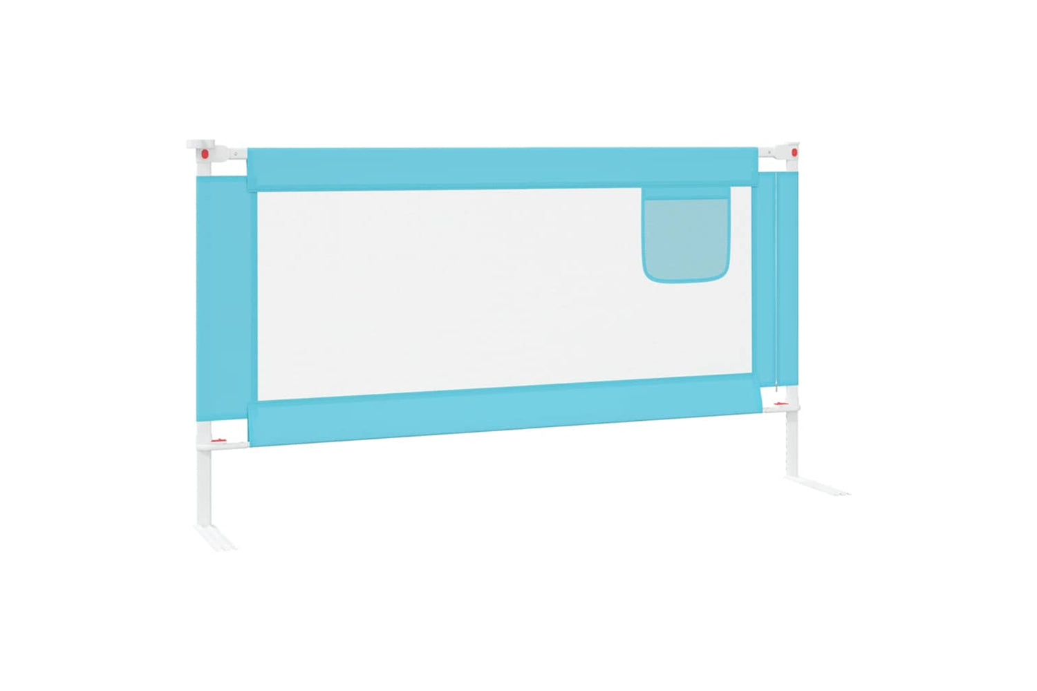 Vidaxl Toddler Safety Bed Rail Blue 160x25 Cm Fabric-4