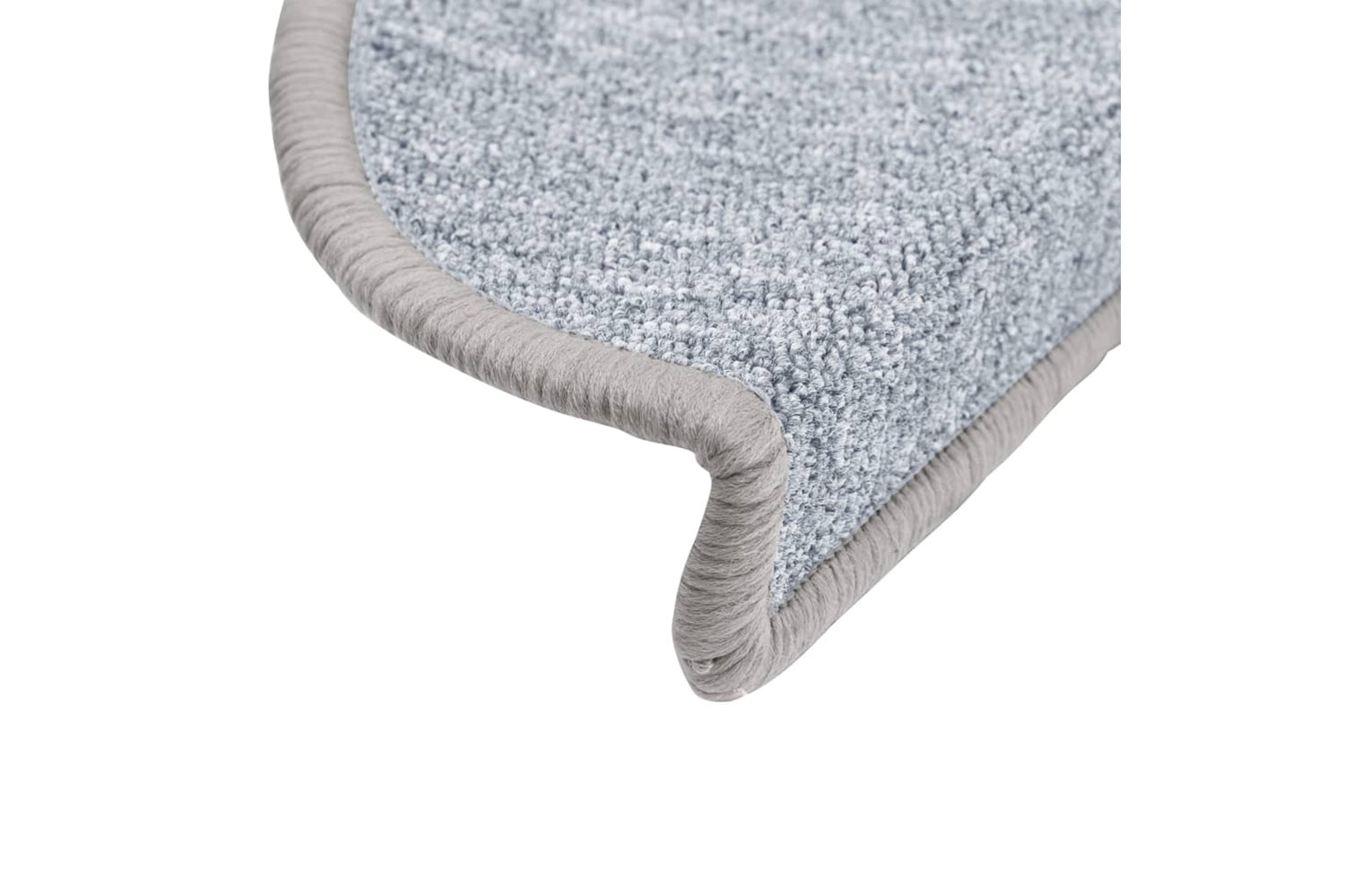 vidaXL Stair Mats 10 Pcs 56x17x3cm Light Grey-5