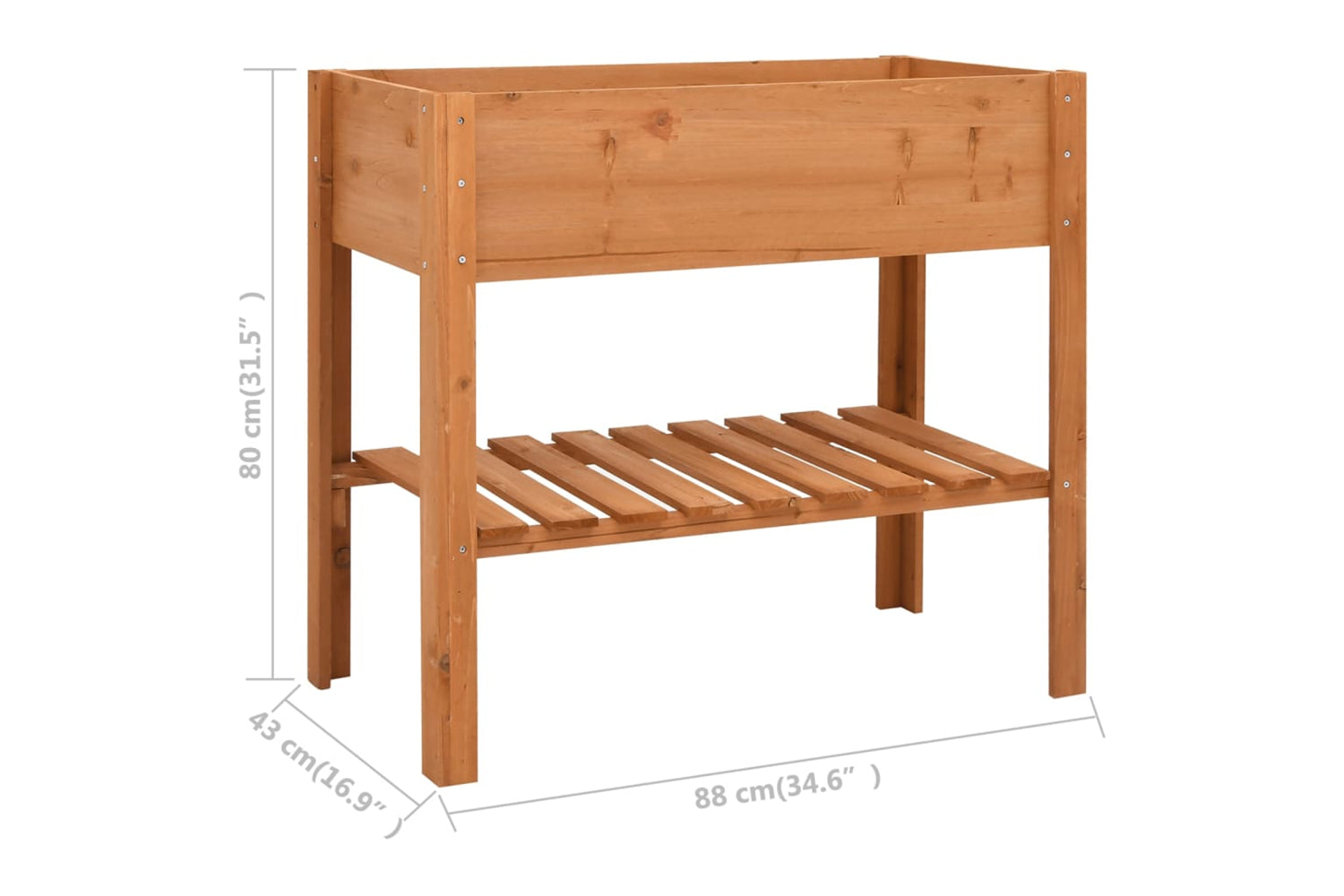 vidaXL 47237 Planter 88x43x80cm Firwood-5