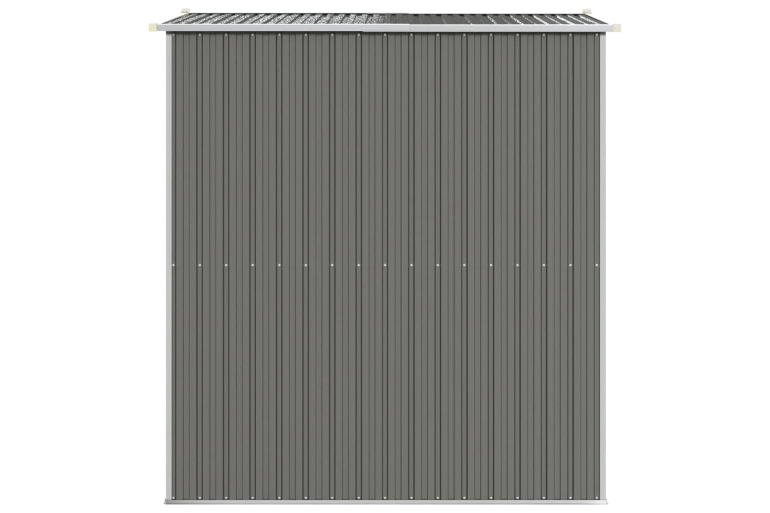 vidaXL 3147438 Garden Shed Light Grey 192x191x223cm Galvanised Steel-4