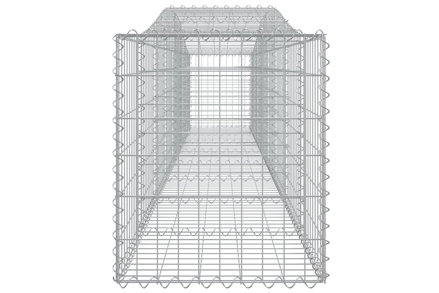 vidaXL 3145933 Arched Gabion Baskets 5 Pcs 400x50x60/80cm Galvanised Iron-4