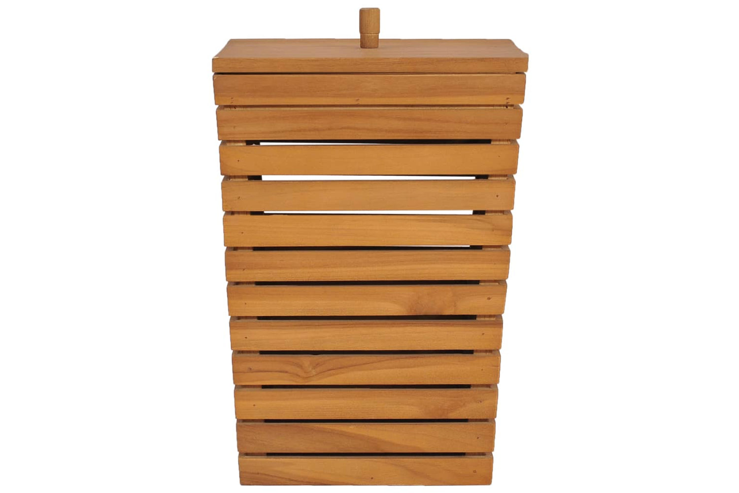 vidaXL 289074 Laundry Basket 30x30x45cm Solid Teak Wood-2