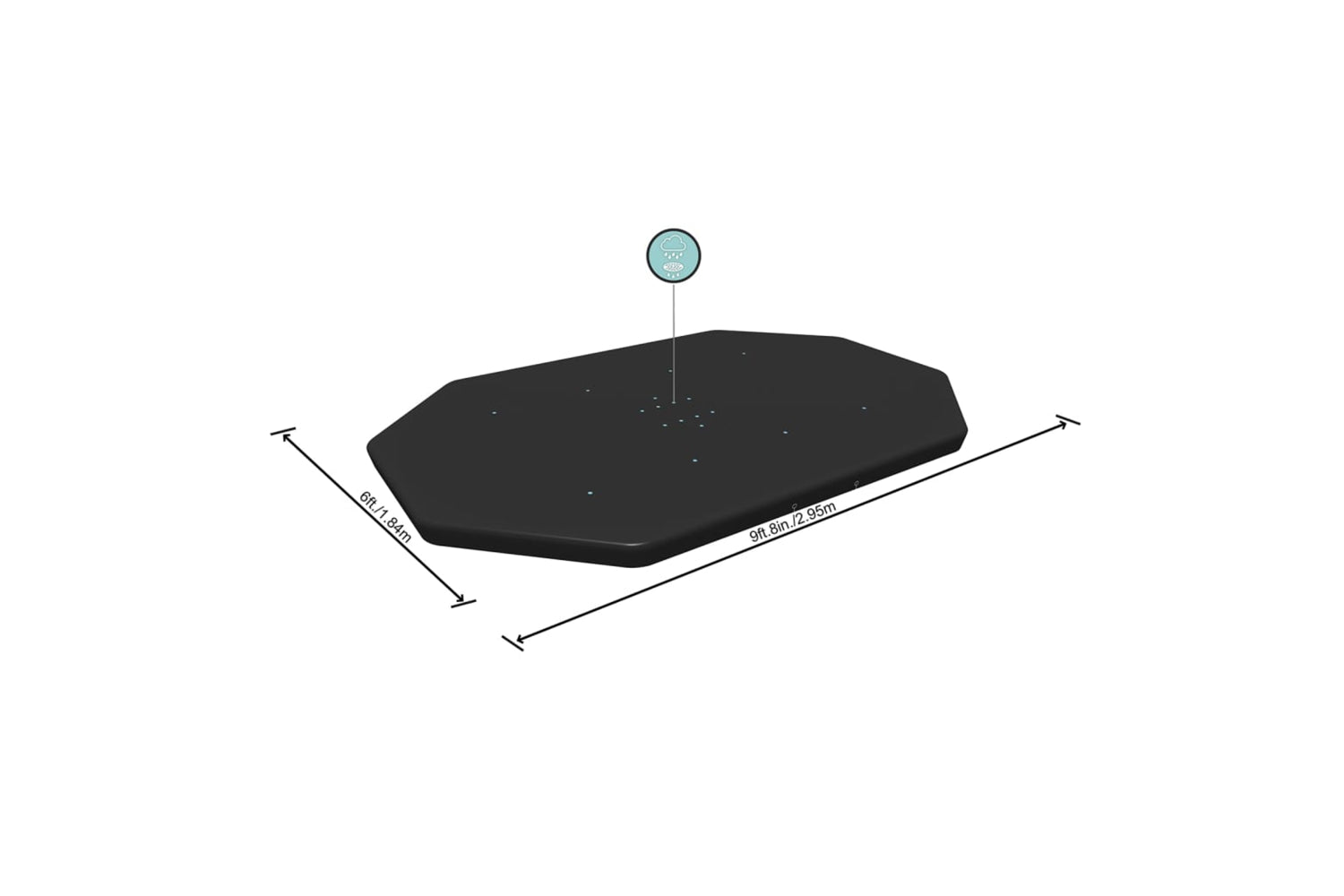 Bestway 92080 Pool Cover Flowclear 300x200 Cm-4