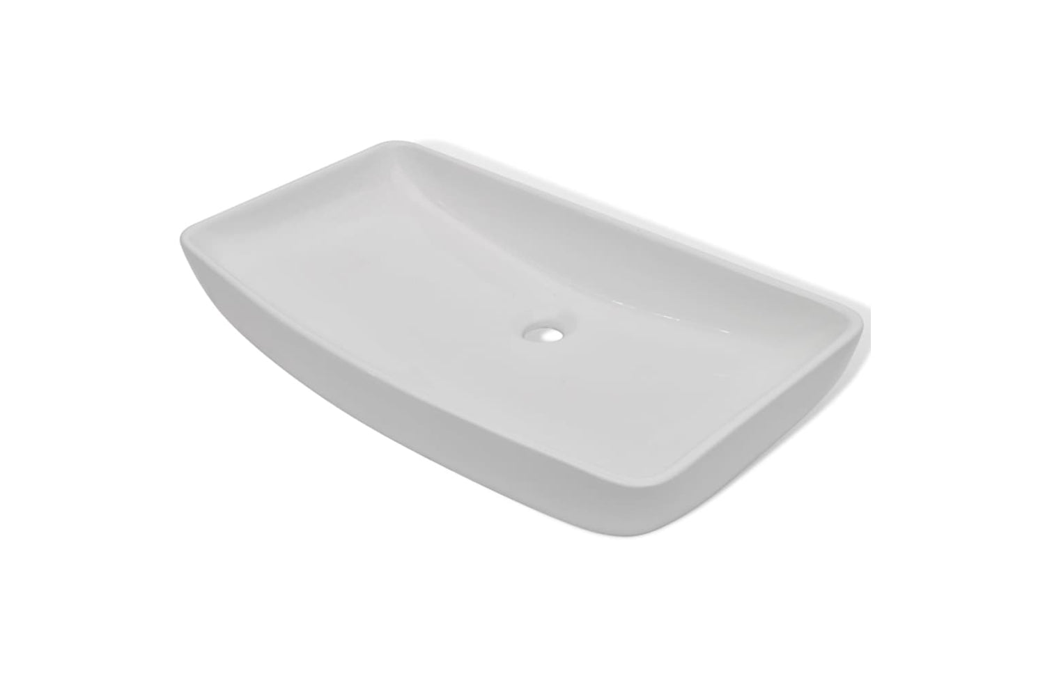 Vidaxl 275493 Bathroom Basin With Mixer Tap Ceramic Rectangular White-3