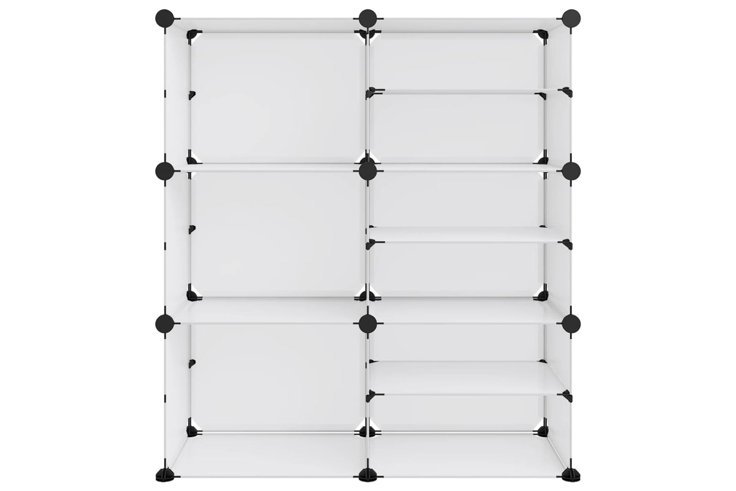 vidaXL 340568 Shoe Rack Transparent 84x31.5x93cm Pp-2