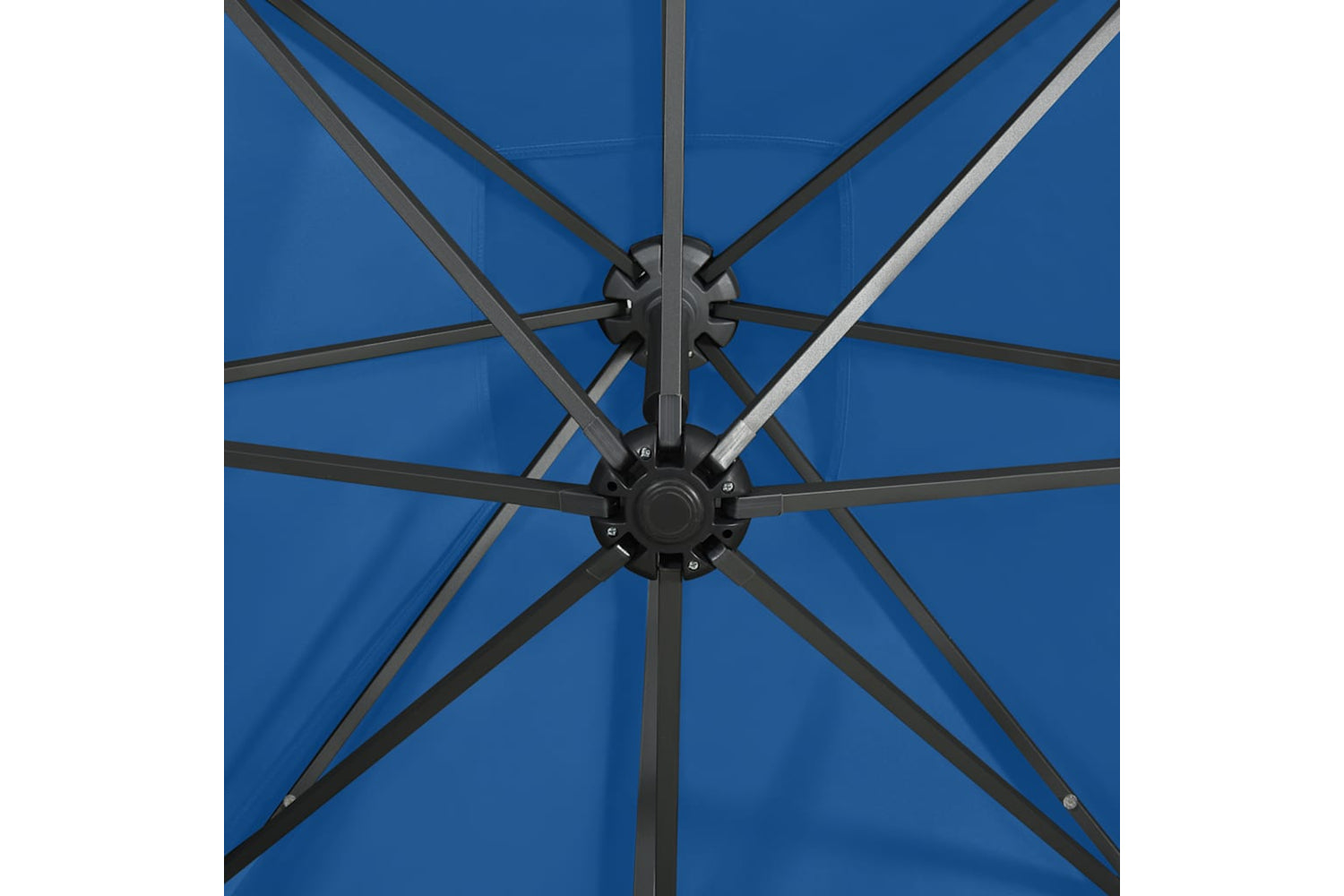 Vidaxl 312325 Cantilever Umbrella With Pole And Led Lights Azure Blue 250 Cm-8