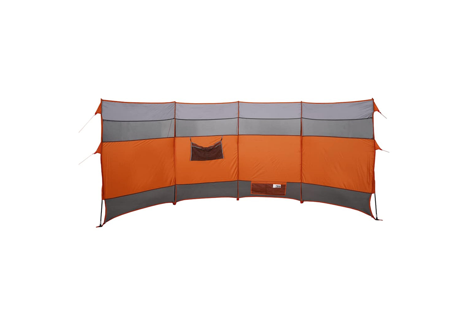 Vidaxl Camping Windbreak Orange 366x152x152 Cm Waterproof-3