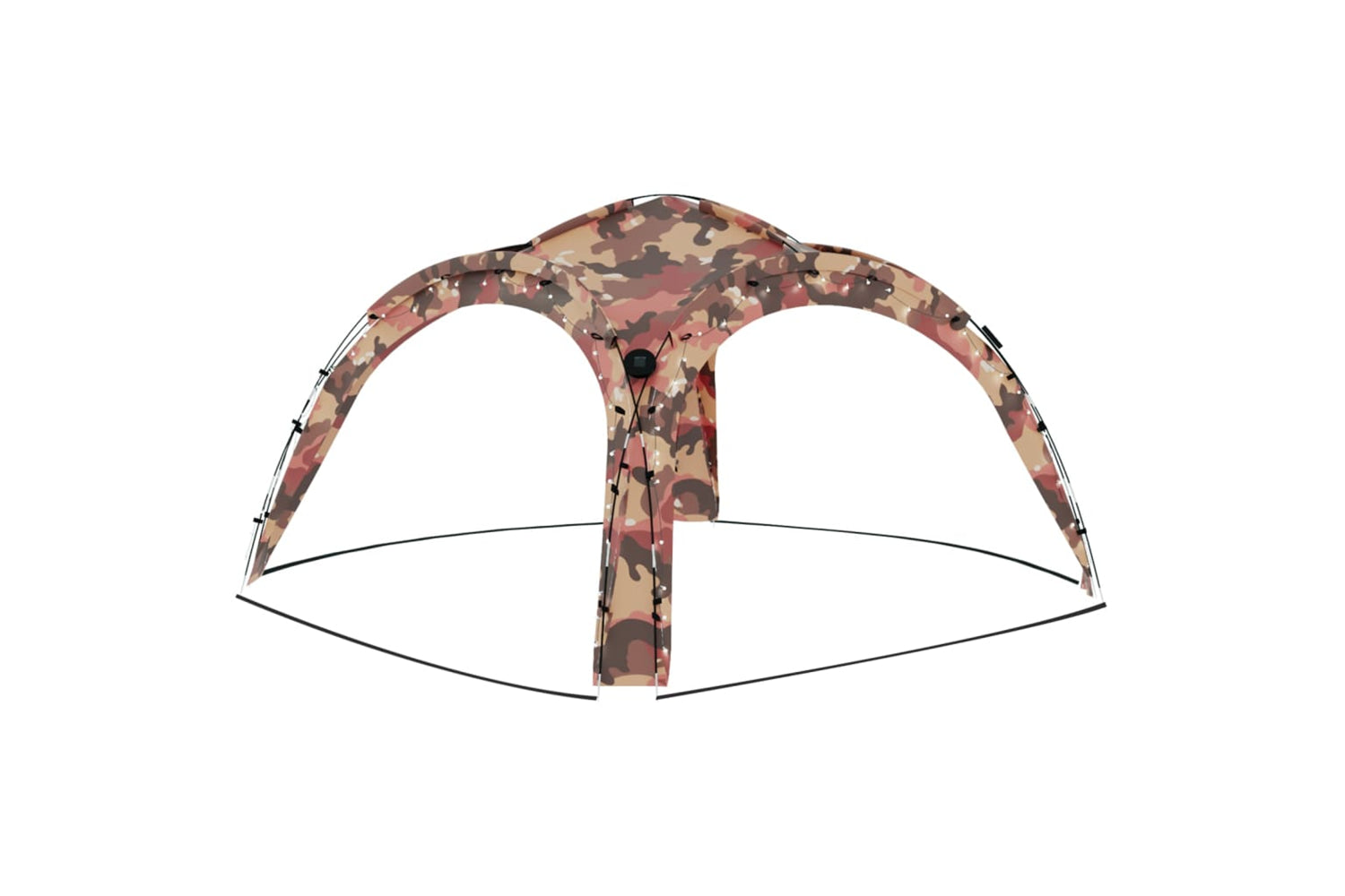 Vidaxl 93078 Party Tent With Led And 4 Sidewalls 3.6x3.6x2.3 M Camouflage-5
