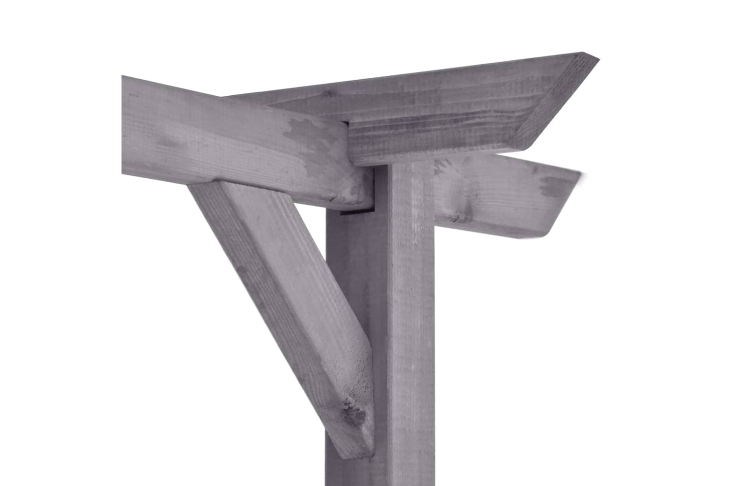 vidaXL 313568 Garden Pergola Grey 400x40x205cm Impregnated Pinewood-4