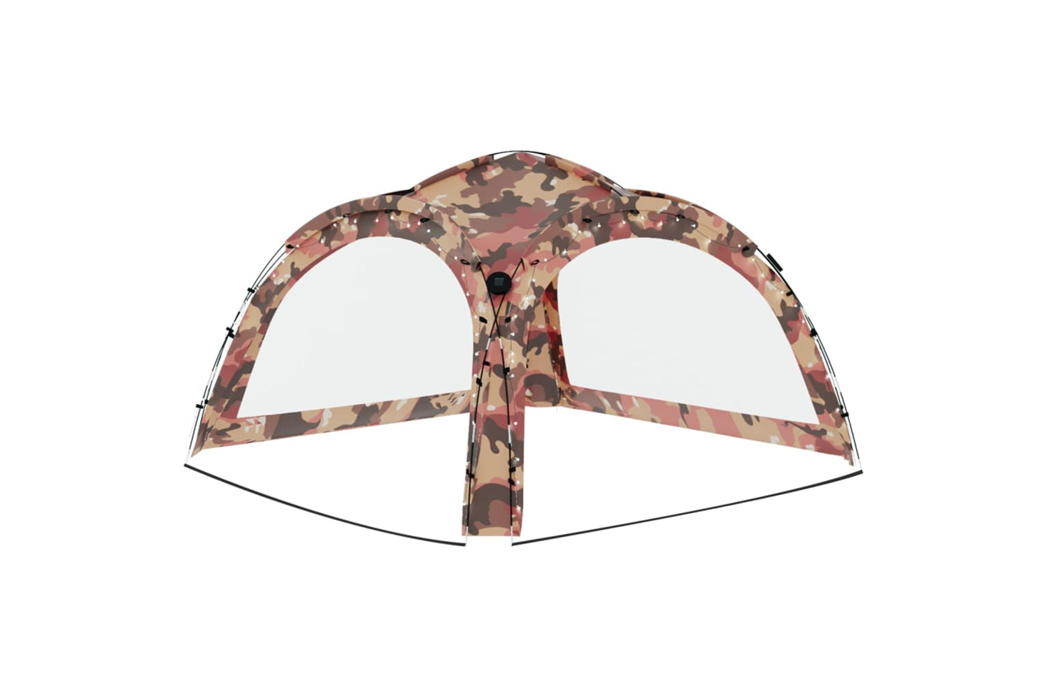 Vidaxl 93078 Party Tent With Led And 4 Sidewalls 3.6x3.6x2.3 M Camouflage-4