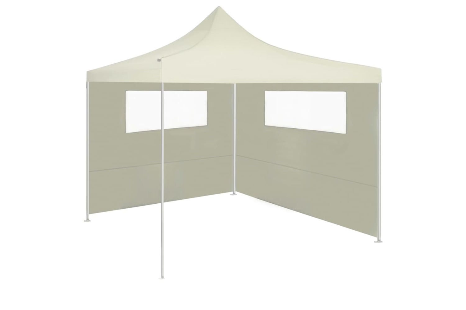 Vidaxl 3070413 Gazebo Sidewall With Windows 6x2 M Cream-2