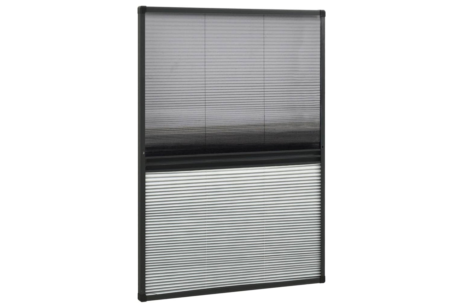 vidaXL 148684 Plisse Insect Screen For Windows Aluminium 80x120cm With Shade-2