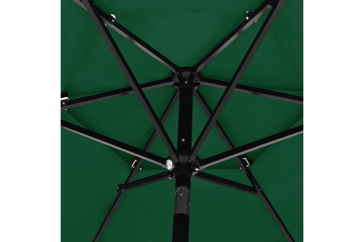 Vidaxl 313861 3-tier Parasol With Aluminium Pole Green 2.5 M-5