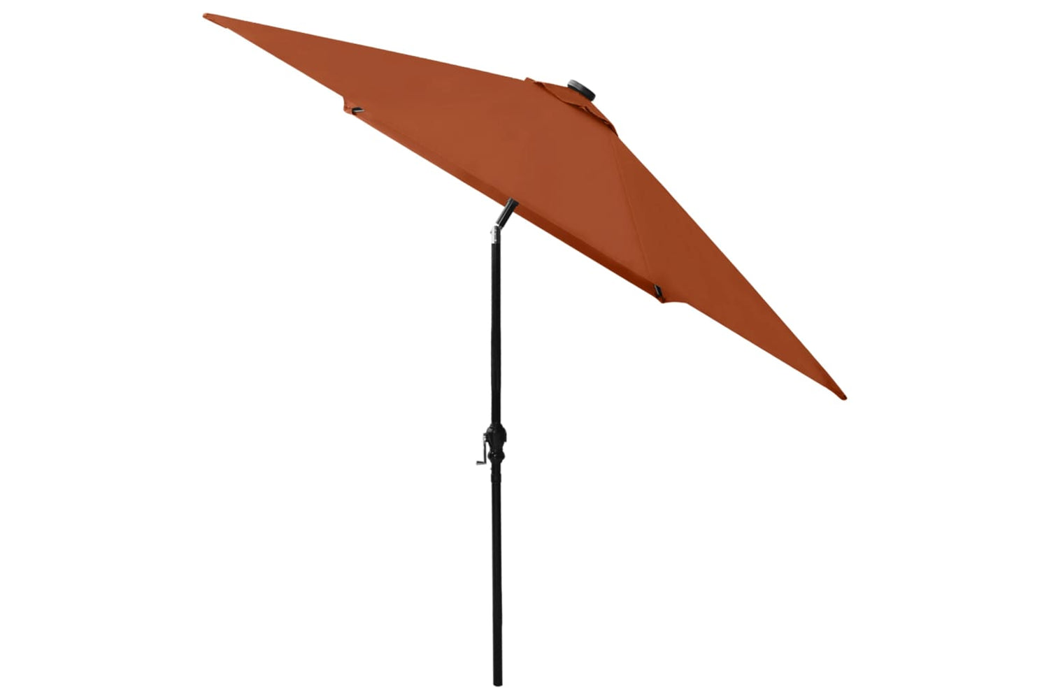 Vidaxl 313791 Parasol With Leds And Steel Pole Terracotta 2x3 M-5