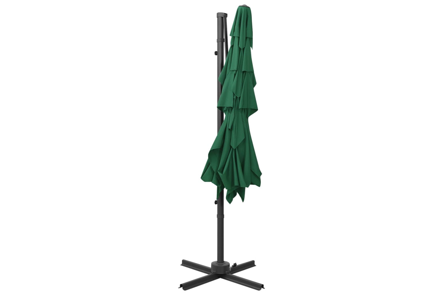 vidaXL 313821 4-tier Parasol With Aluminium Pole Green 250x250cm-5