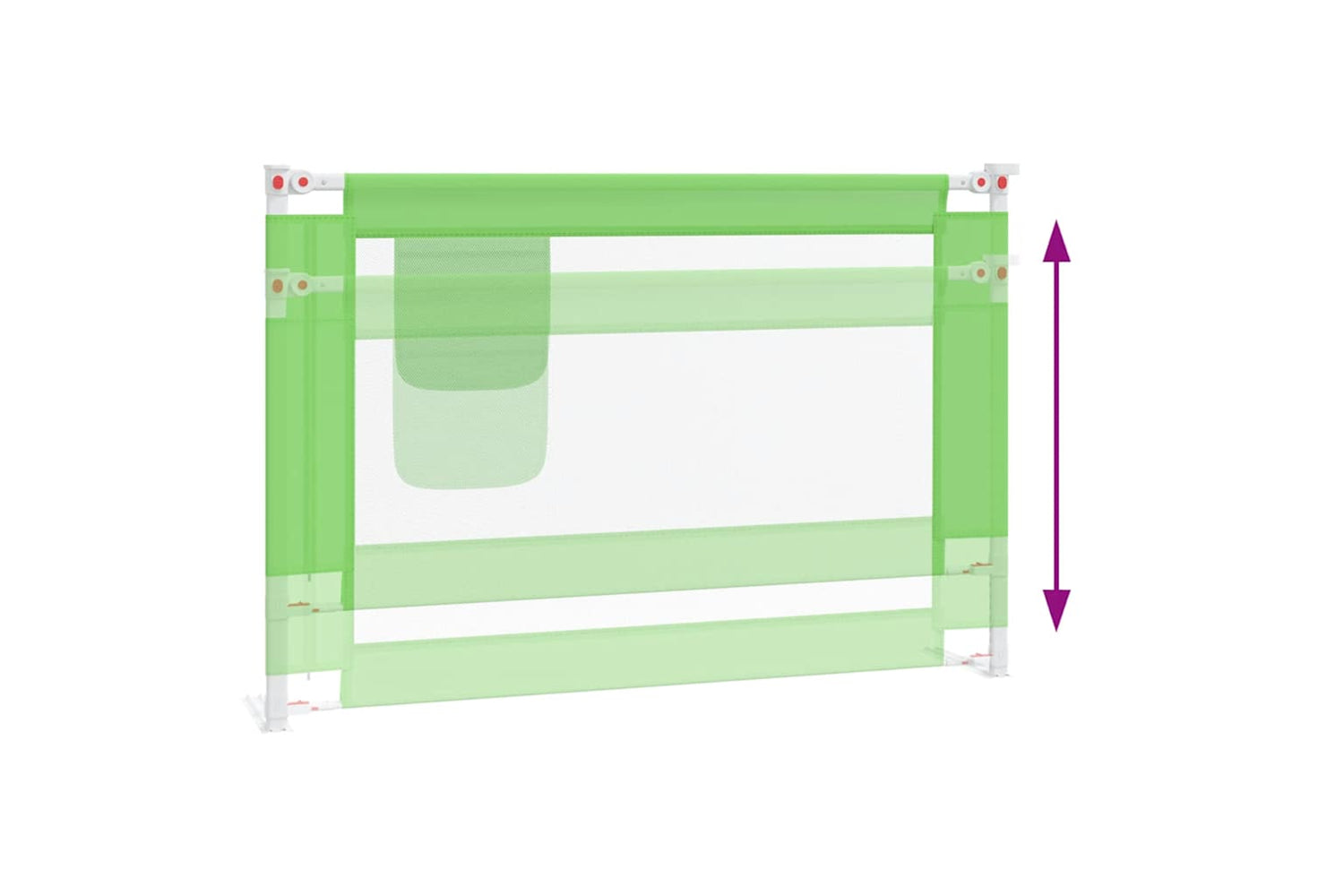 Vidaxl Toddler Safety Bed Rail Green 100x25 Cm Fabric-5