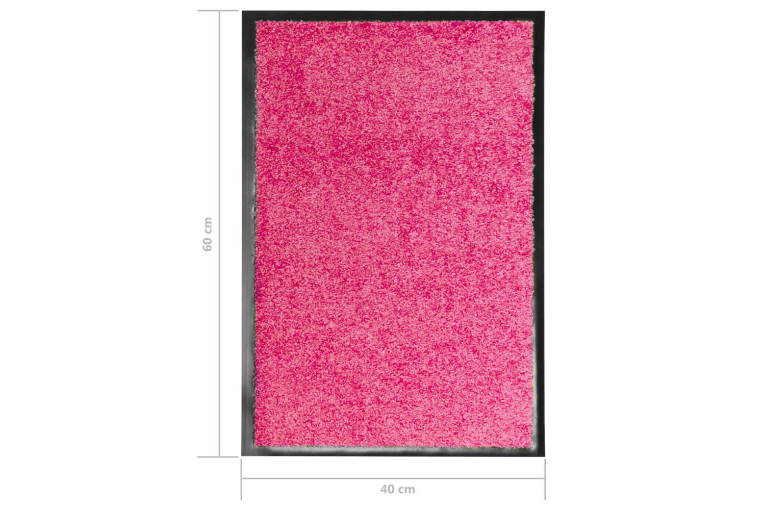 vidaXL 323445 Doormat Washable Pink 40x60cm-6