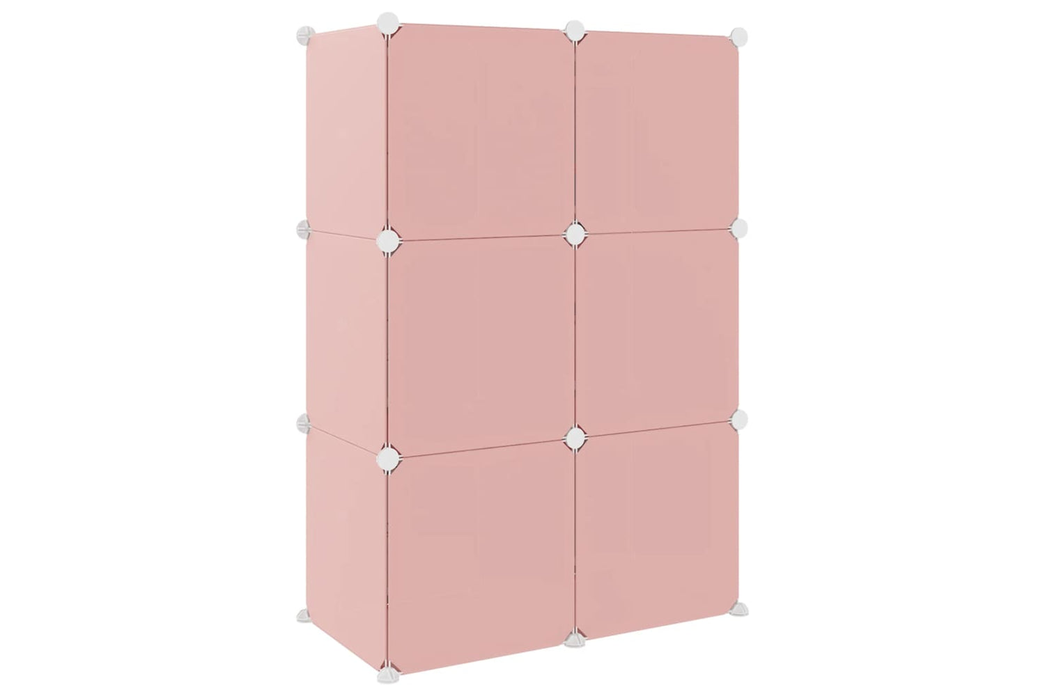 Vidaxl 340578 Cube Storage Cabinet For Kids With 6 Cubes Pink Pp-4