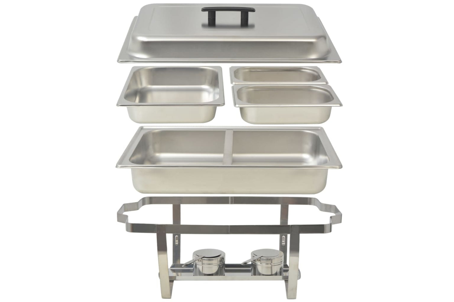 Vidaxl 50530 4 Piece Chafing Dish Set Stainless Steel-7
