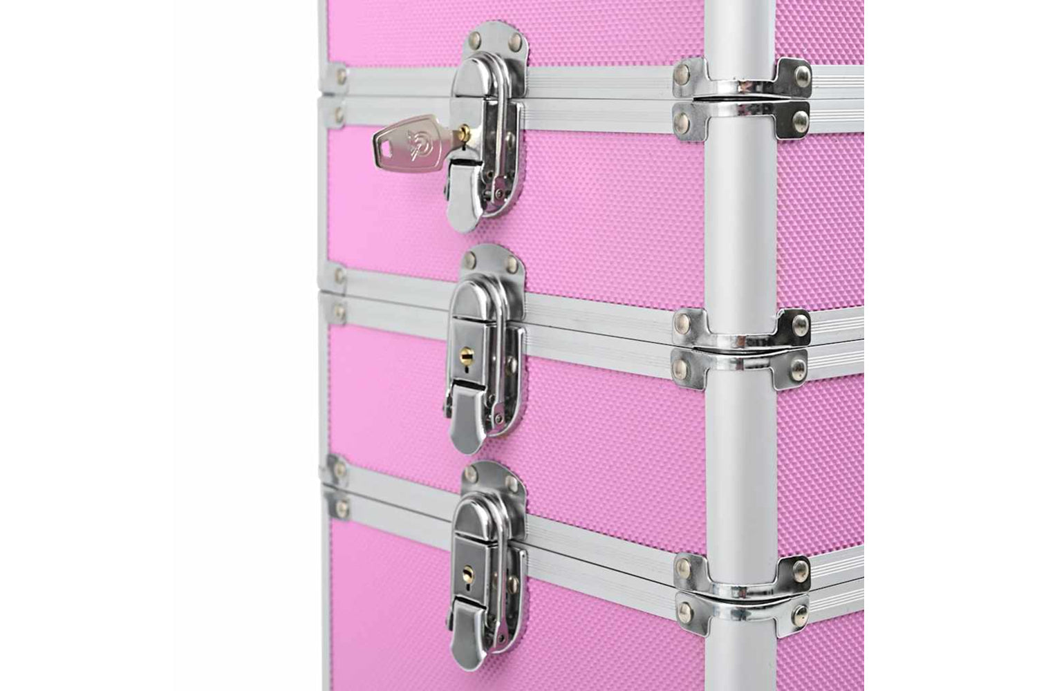 Vidaxl - 91816 Make-up Trolley Aluminium Pink-6