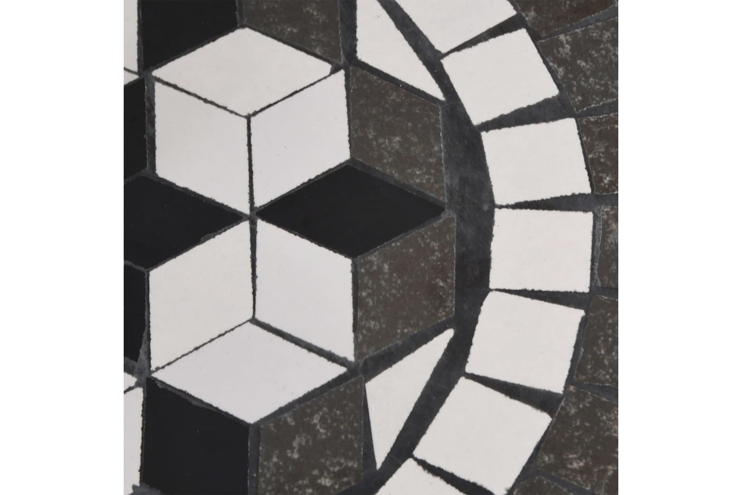 Vidaxl Parasol Base Black And White Round 12 Kg-6