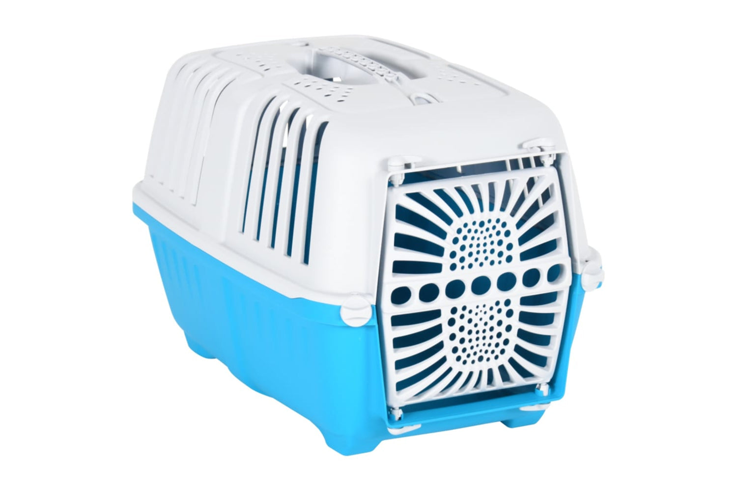 Vidaxl 172216 Pet Carrier White And Blue 48x31.5x33cm Polypropylene-2