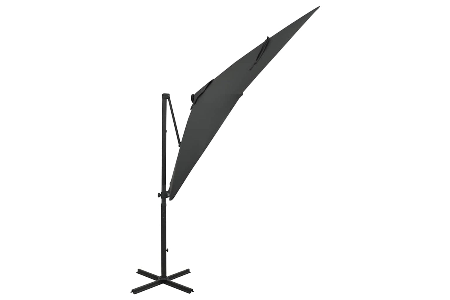 Vidaxl 312322 Cantilever Umbrella With Pole And Led Lights Anthracite 250 Cm-2