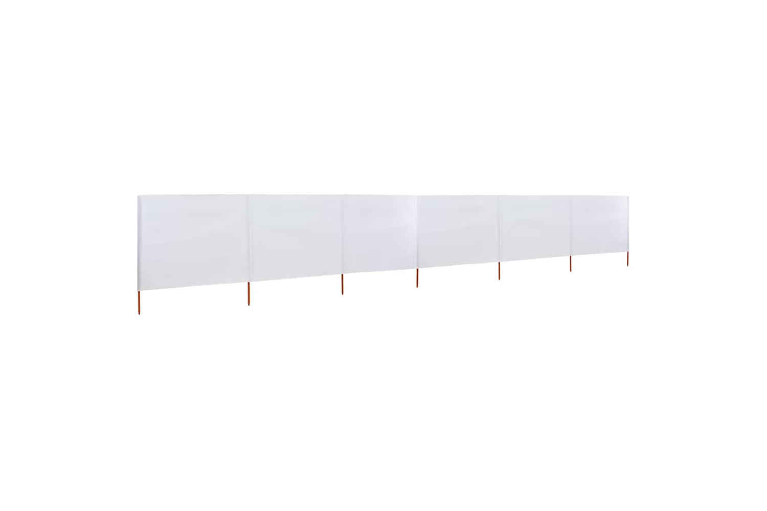 vidaXL 47180 6-panel Wind Screen Fabric 800x160cm Sand White-2