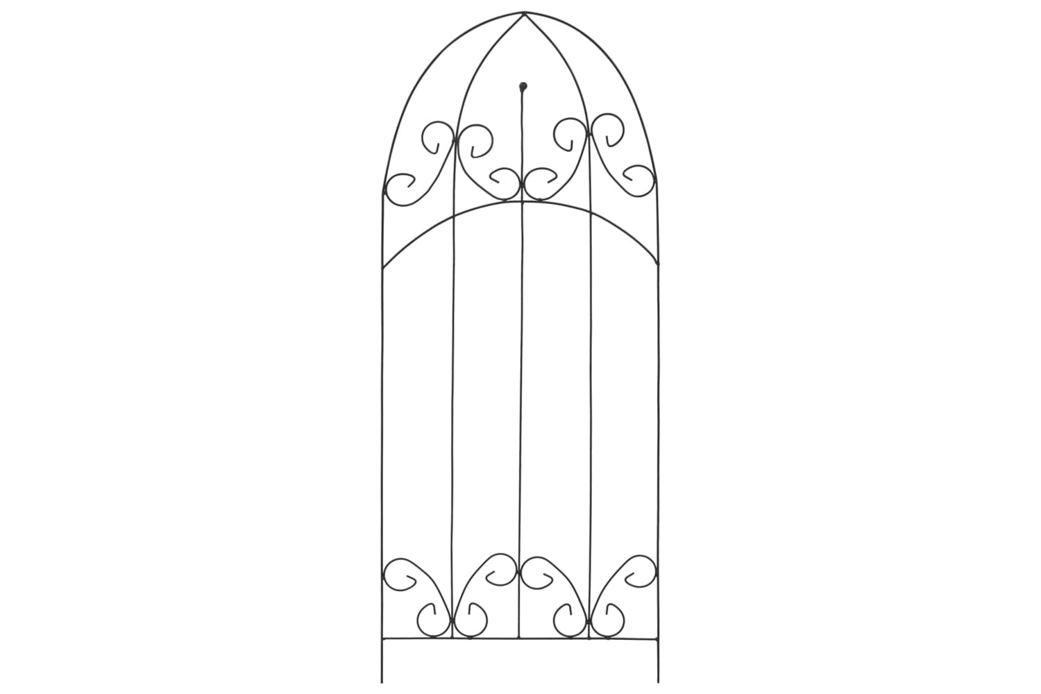 vidaXL 47098 Plant Climbing Racks 3 Pcs Black 40x100cm Iron-2