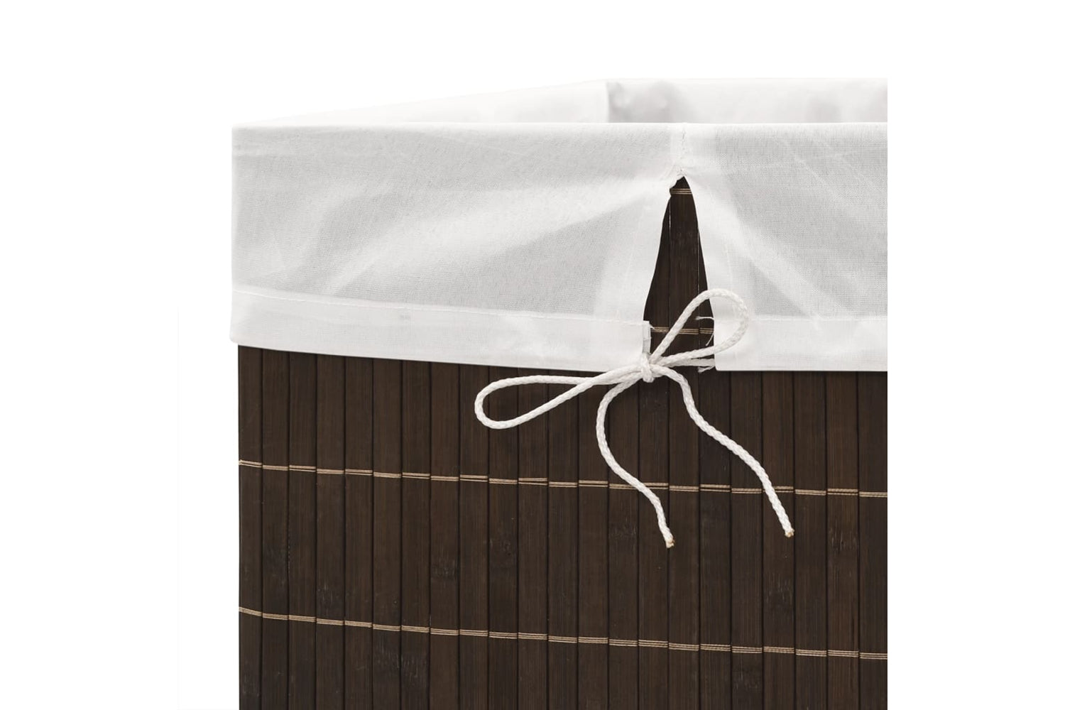 Vidaxl 245582 Bamboo Laundry Bin Rectangular Dark Brown-6