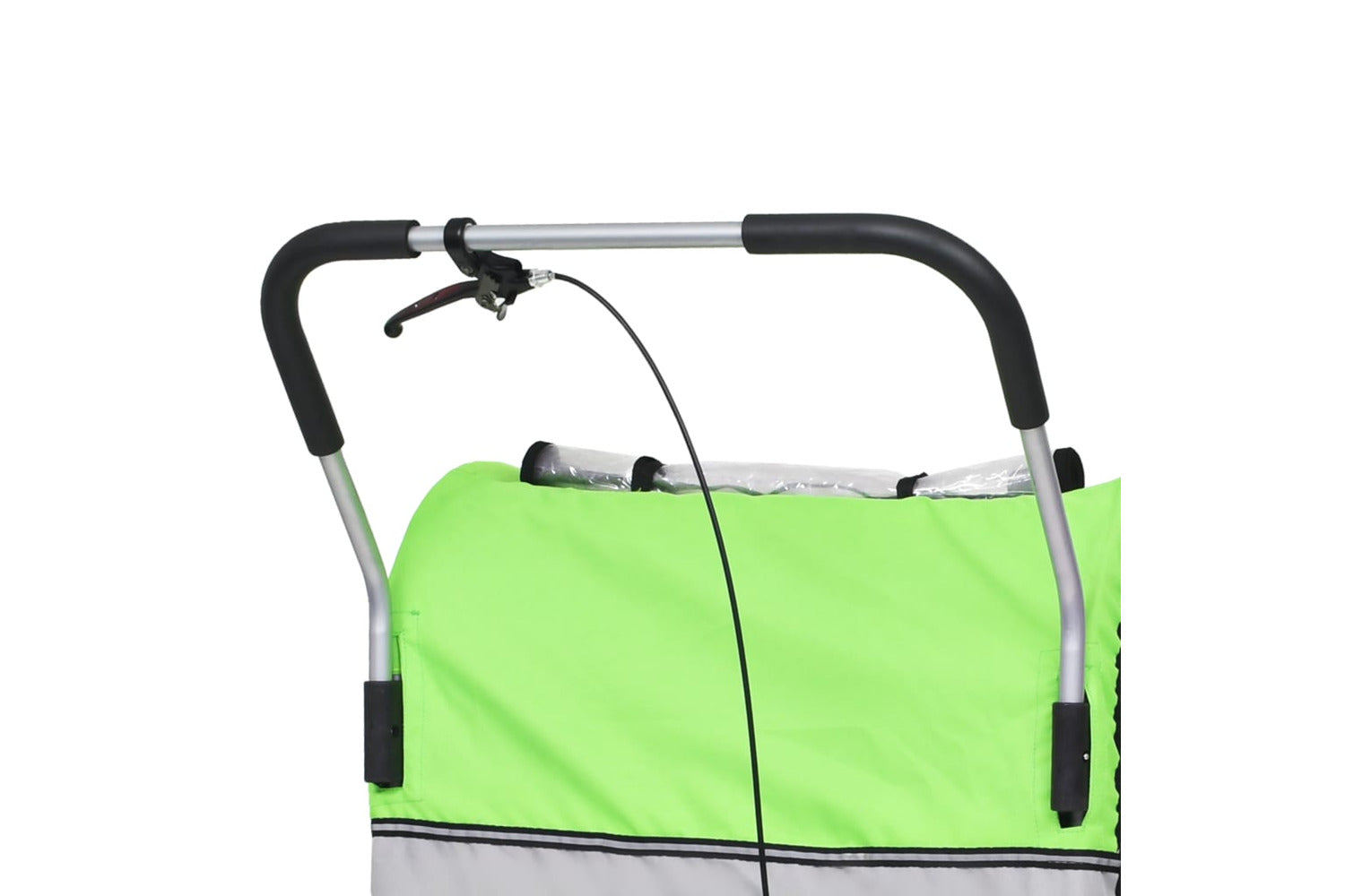 Vidaxl 2-in-1 Bike Trailer & Stroller Green And Grey-6