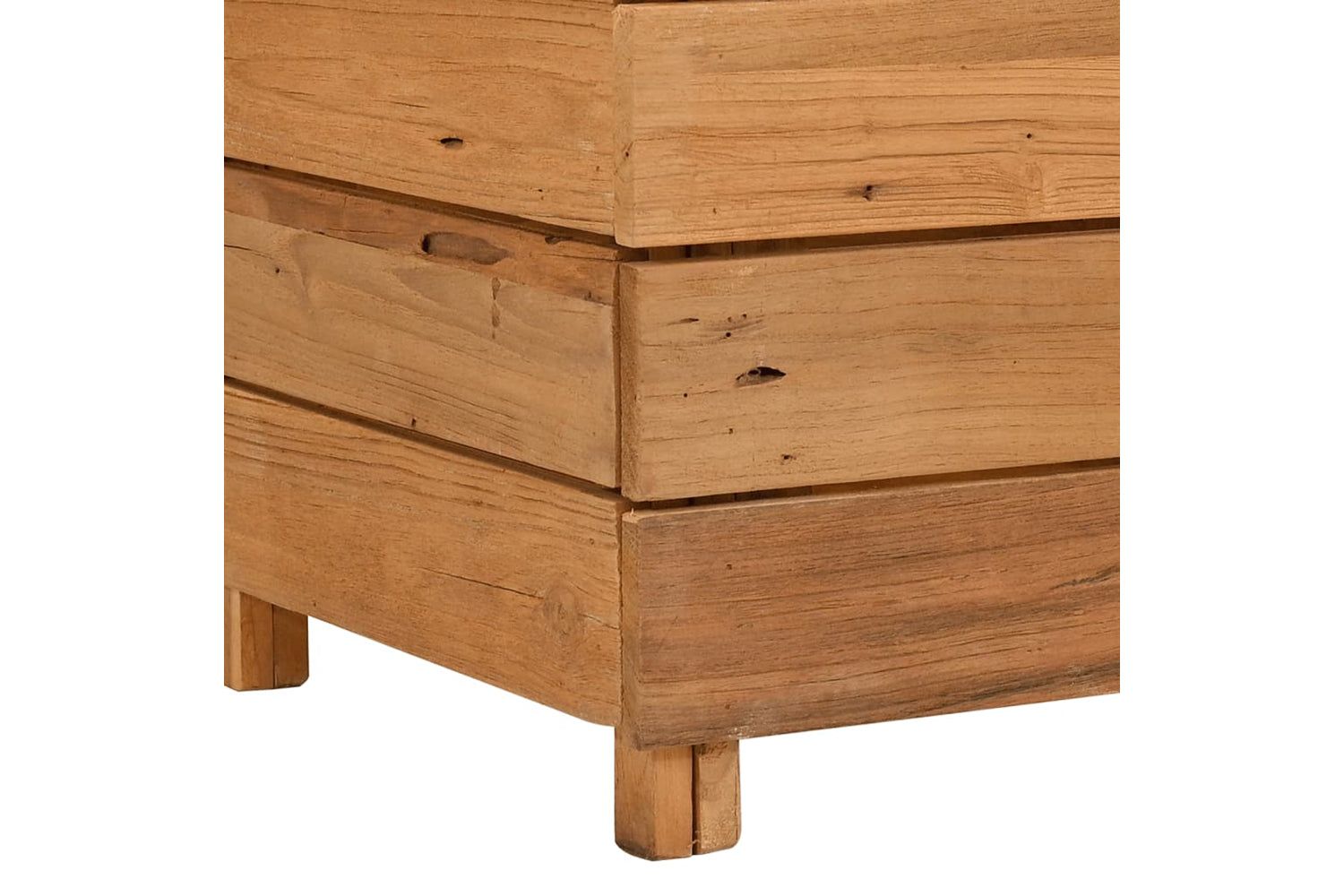 vidaXL Raised Bed 50x40x55cm Recycled Teak Wood And Steel-7