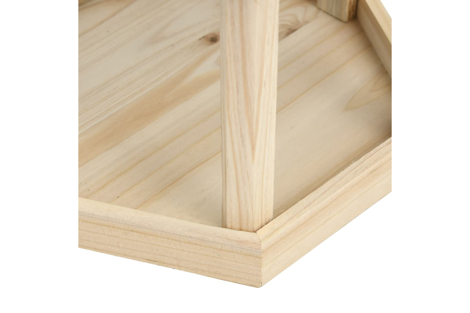 vidaXL Standing Bird Feeder Solid Firwood 33x110cm-5