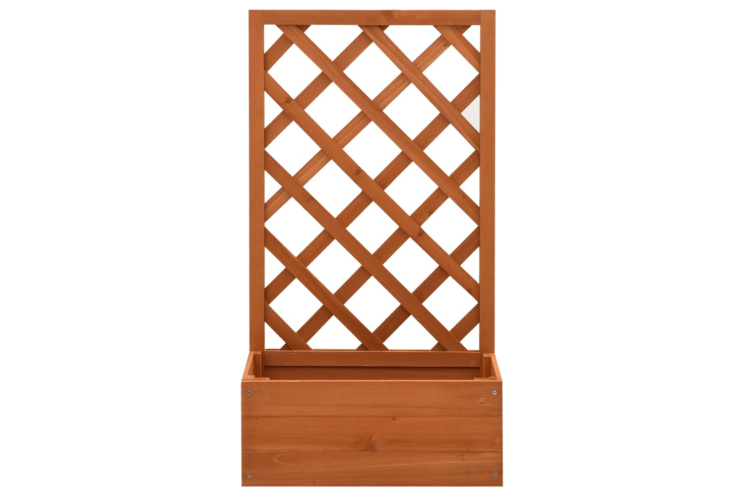 vidaXL 314830 Garden Trellis Planter Orange 50x25x90cm Solid Firwood-2