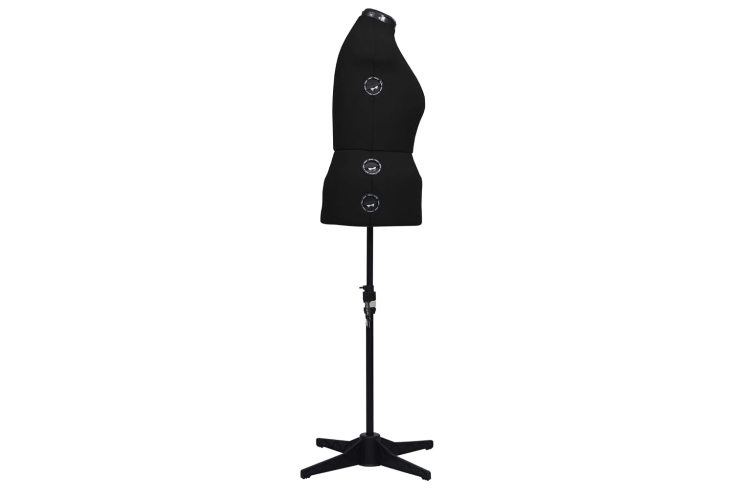 Vidaxl 288491 Adjustable Dress Form Female Black L Size 44-50-3