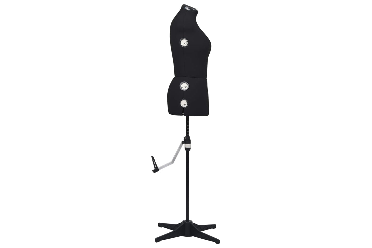 Vidaxl 288488 Adjustable Dress Form Female Black M Size 40-46-4
