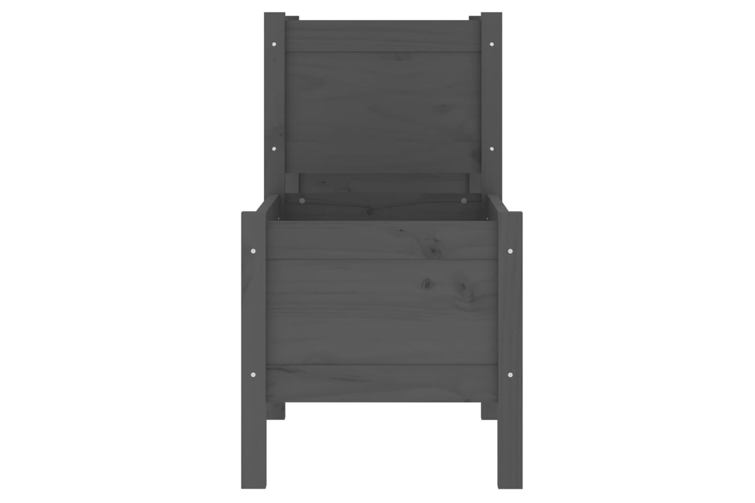 vidaXL 822254 Planter Grey 245.5x44x75cm Solid Wood Pine-4
