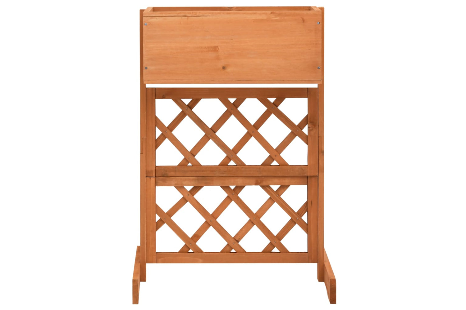 vidaXL 314838 Garden Trellis Planter Orange 45x30x74cm Solid Firwood-2