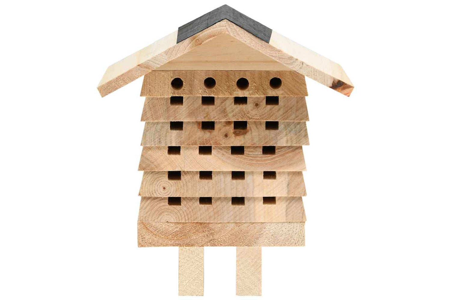 vidaXL 314814 Bee Hotel Solid Firwood 22x20x20cm-2