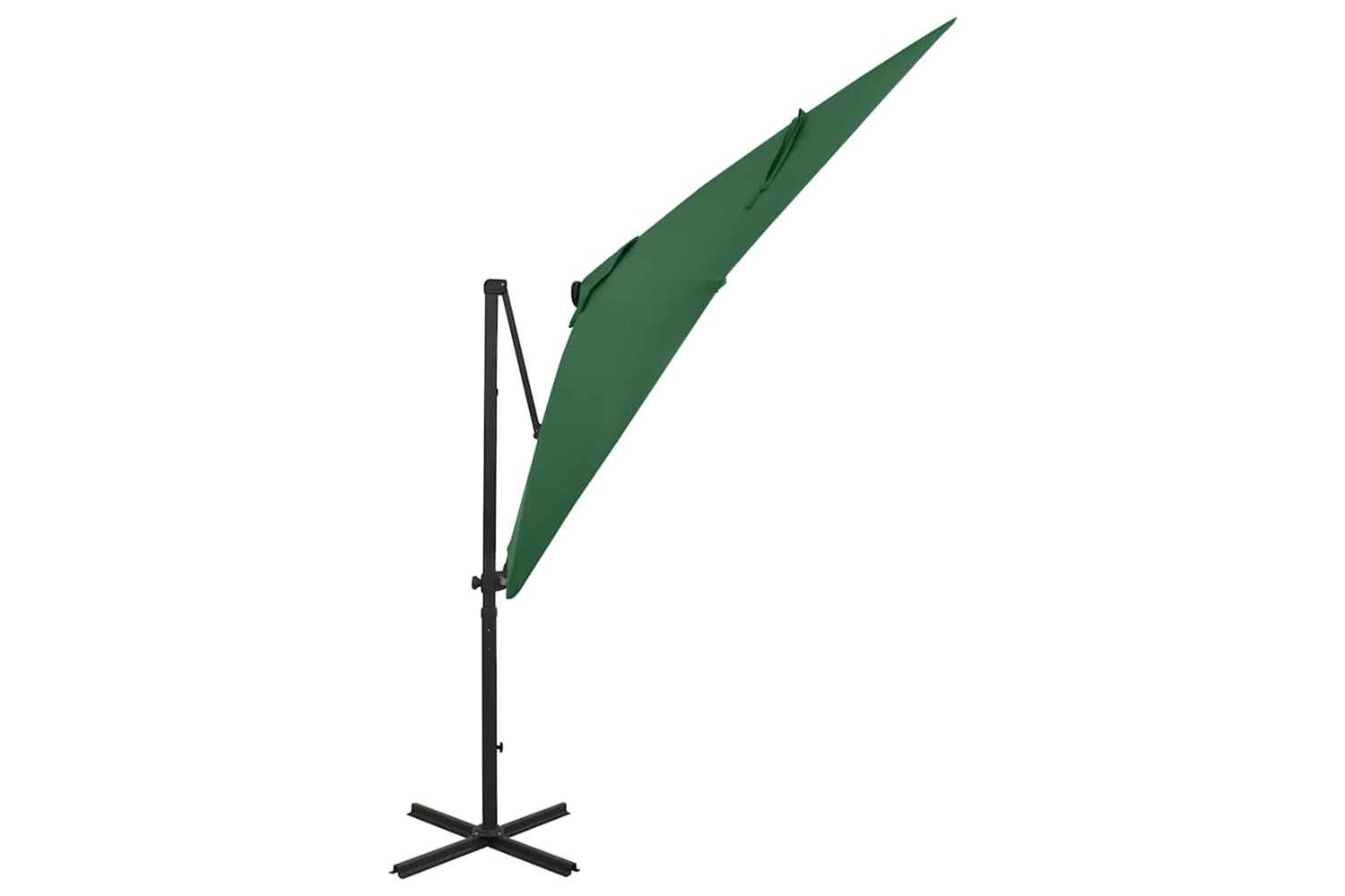 Vidaxl 312321 Cantilever Umbrella With Pole And Led Lights Green 250 Cm-2