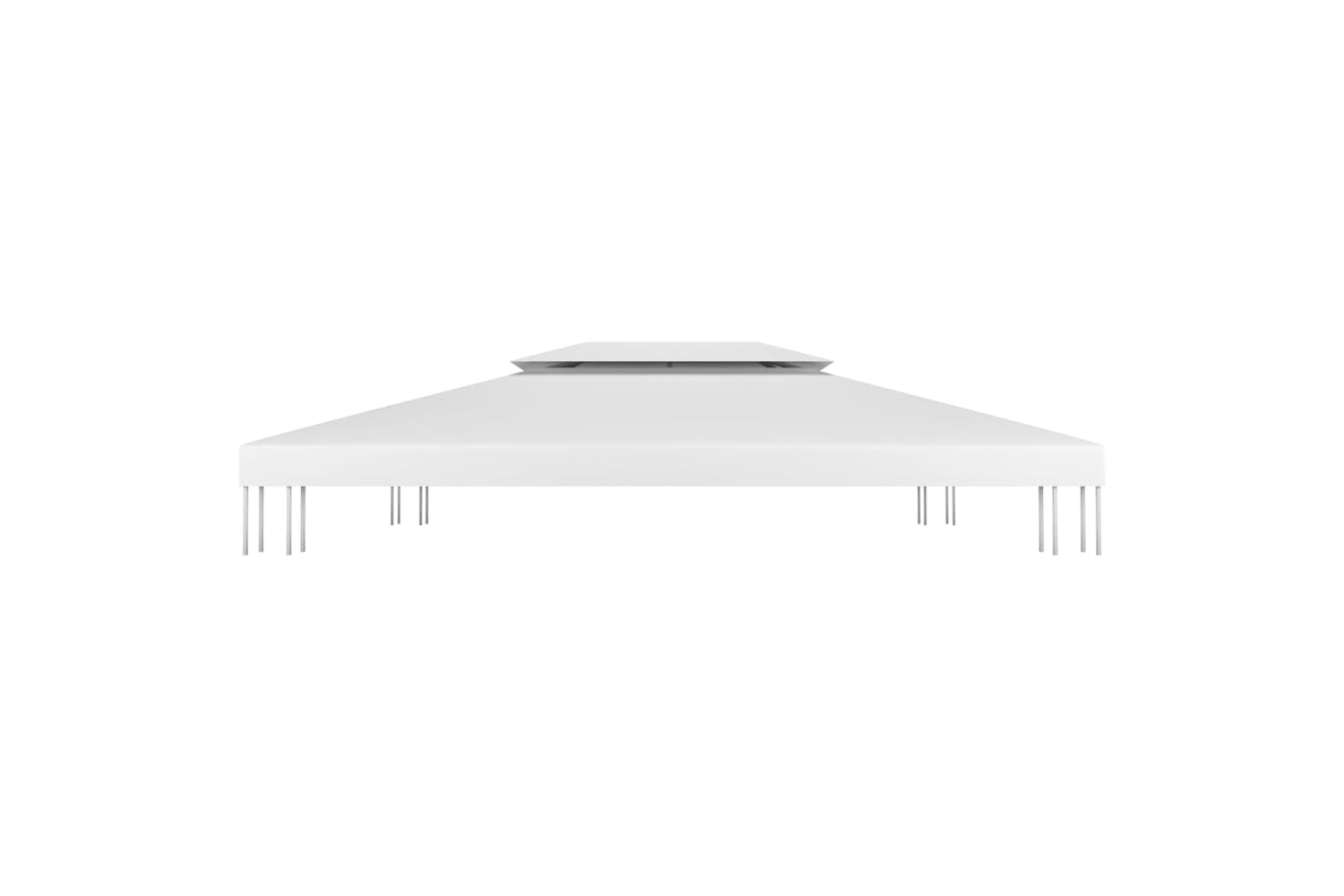 Vidaxl 312077 2-tier Gazebo Top Cover 310 G/mâ² 4x3 M White-3