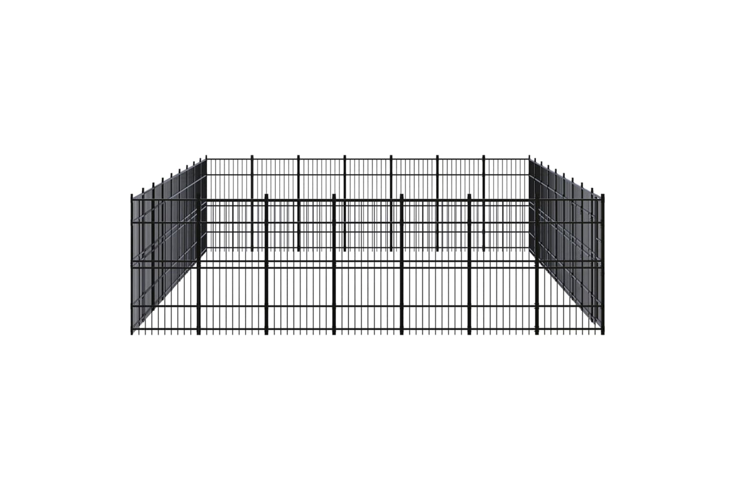 Vidaxl 3098002 Outdoor Dog Kennel Steel 58.06 M2-3