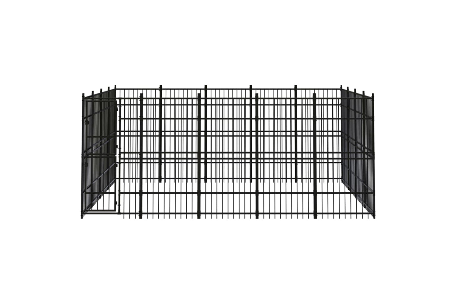 Vidaxl 3097983 Outdoor Dog Kennel Steel 18.43 M2-2