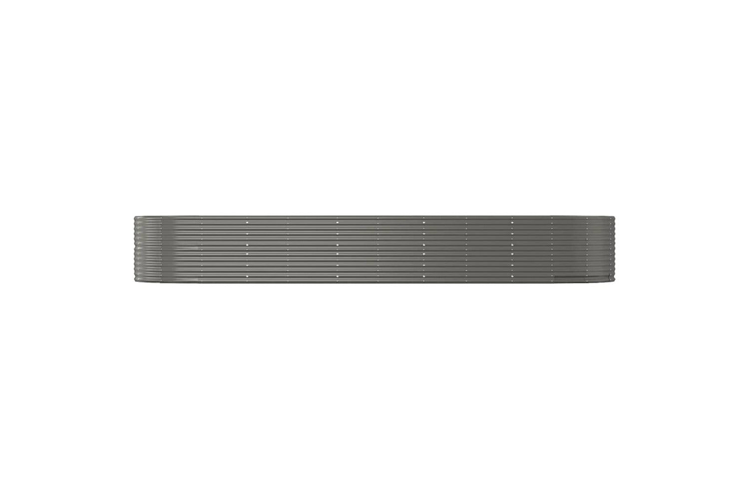 vidaXL 319109 Garden Raised Bed Grey 447x140x68cm Powder-coated Steel
