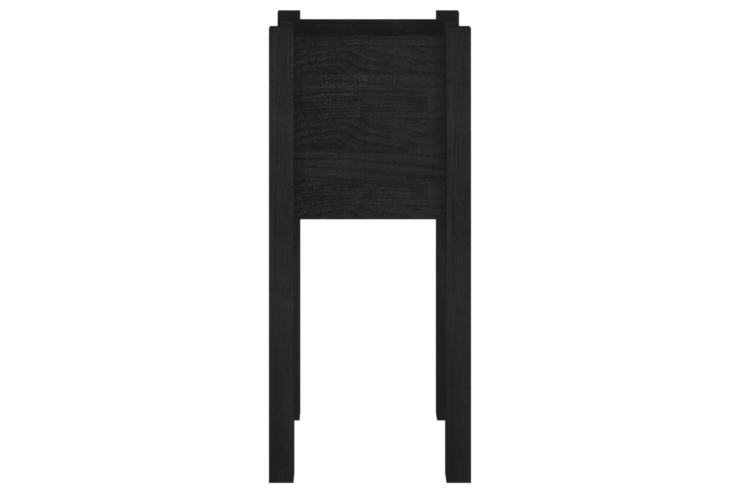 vidaXL 810787 Garden Planter Black 31x31x70cm Solid Pinewood-3