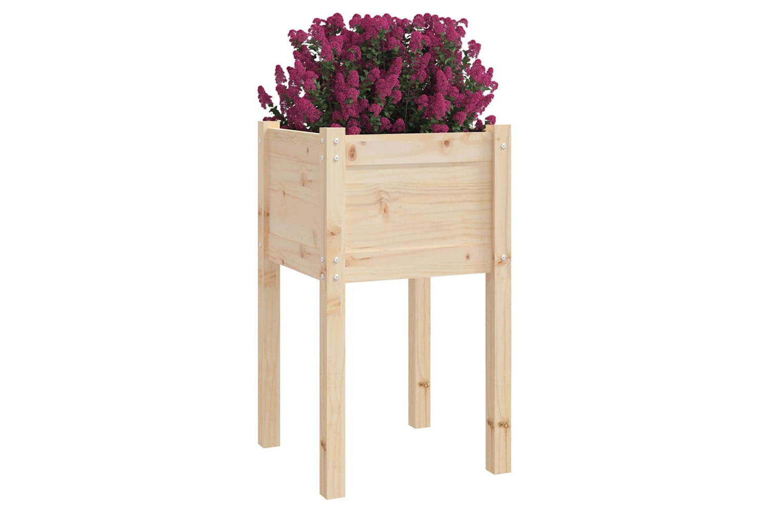 vidaXL 810790 Garden Planters 2 Pcs 40x40x70cm Solid Pinewood-2