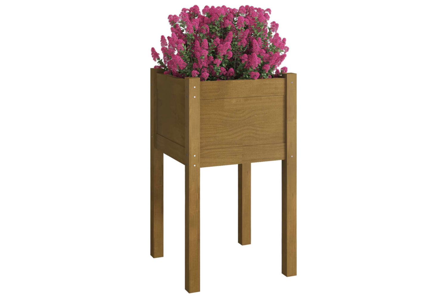 vidaXL 810795 Garden Planter Honey Brown 40x40x70cm Solid Pinewood-2