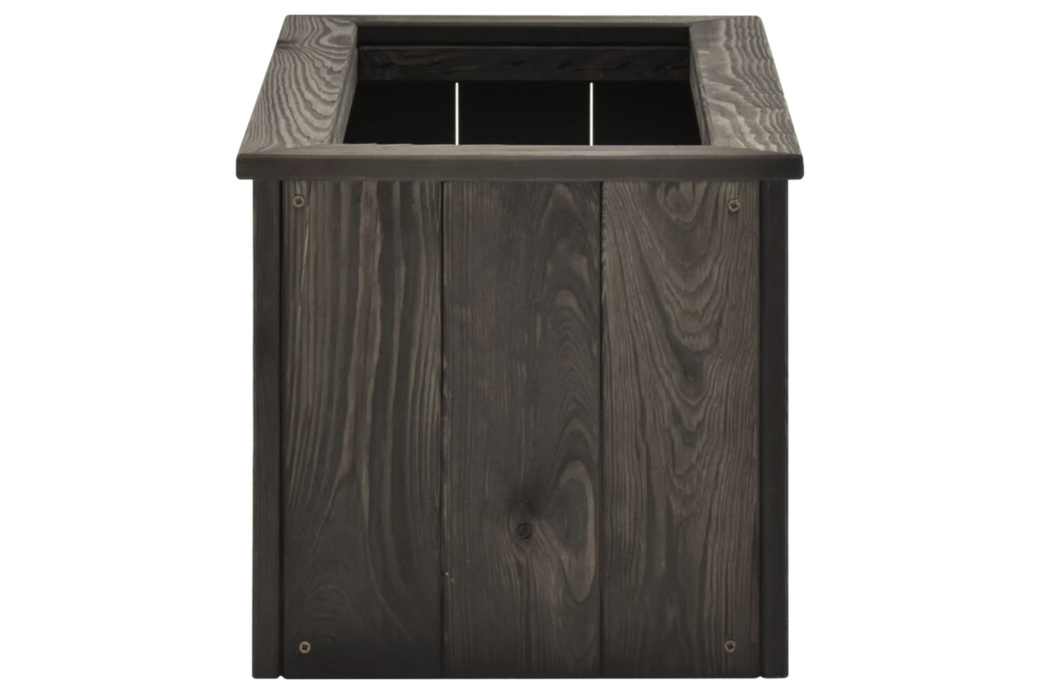 vidaXL 315414 Raised Bed Dark Grey 74x32x30cm Solid Pinewood-3