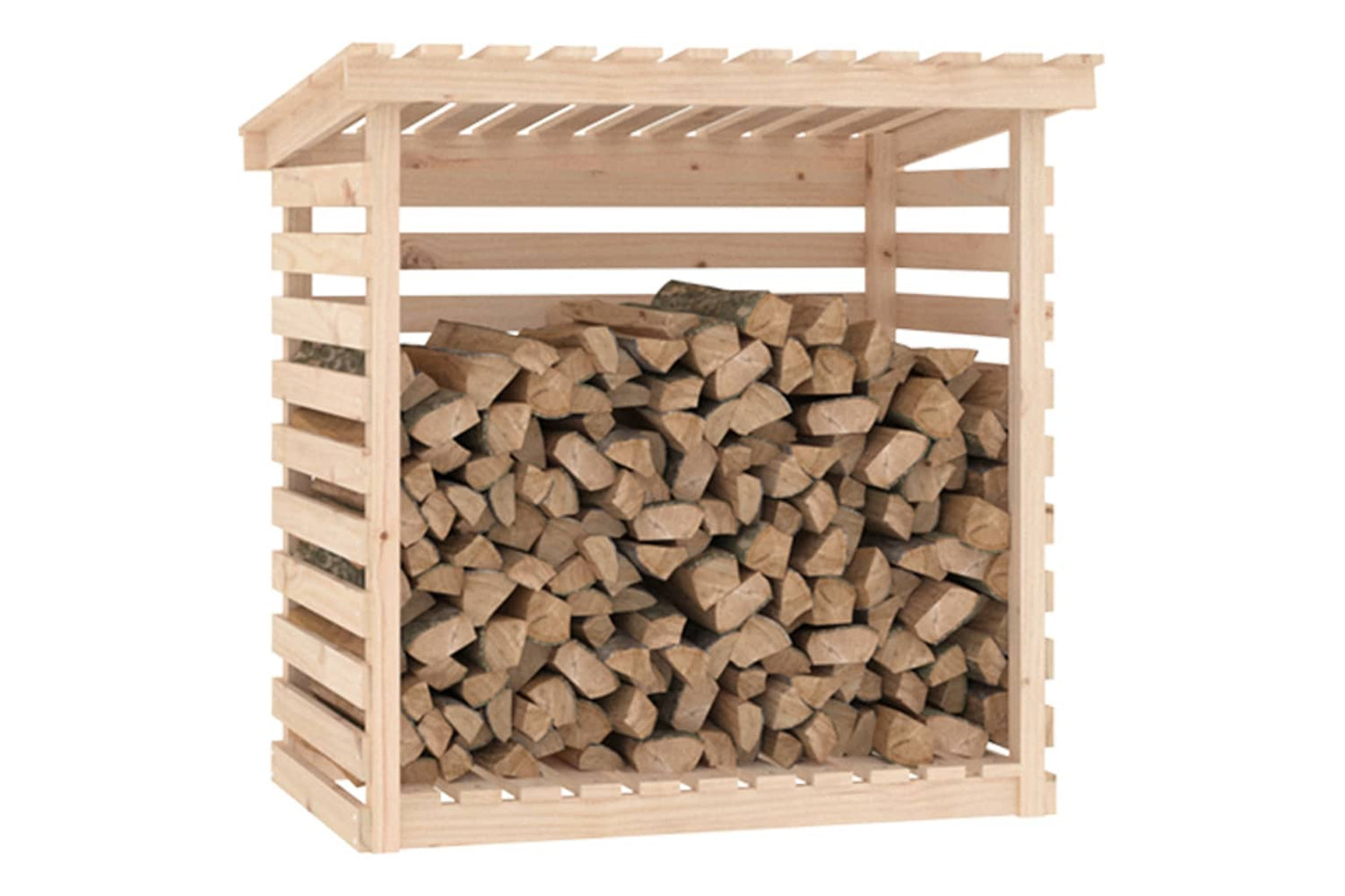 vidaXL 822222 Firewood Rack 108x73x108cm Solid Wood Pine-3