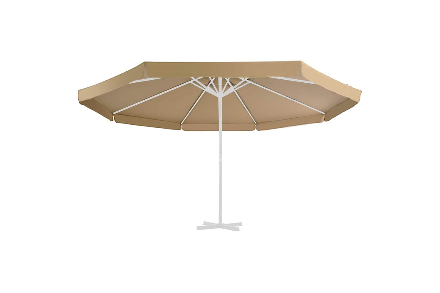 vidaXL 312541 Replacement Fabric For Outdoor Parasol Taupe 500cm-3